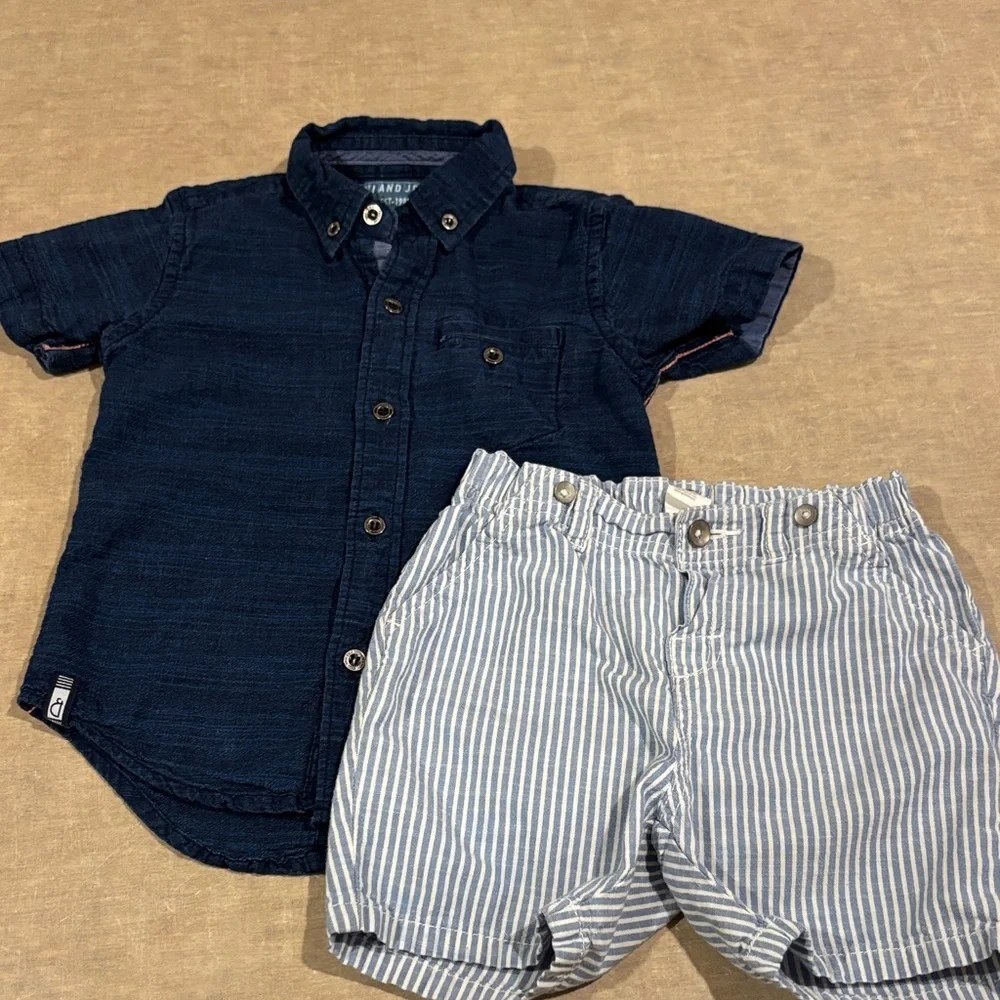 H&M Kids Matching Set - Navy and White