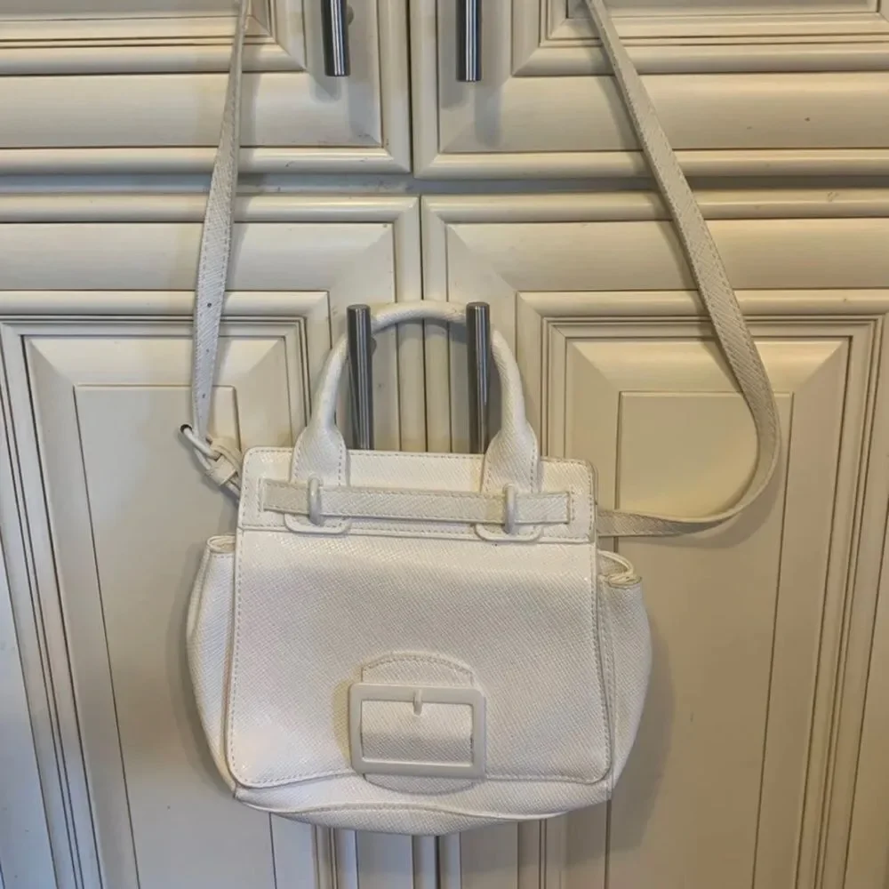 TARGET For A New Day Small White Buckle Purse With Strap