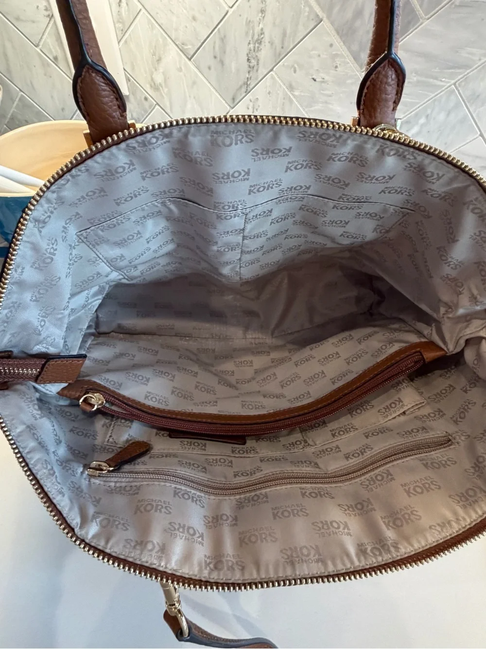 Michael Kors pebbled leather