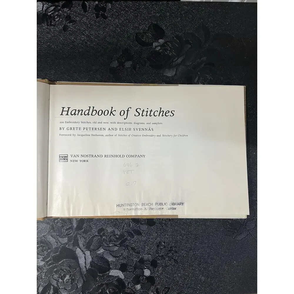 Handbook of Stitches Instructions For Over 200 Embroidery Stitches 1970