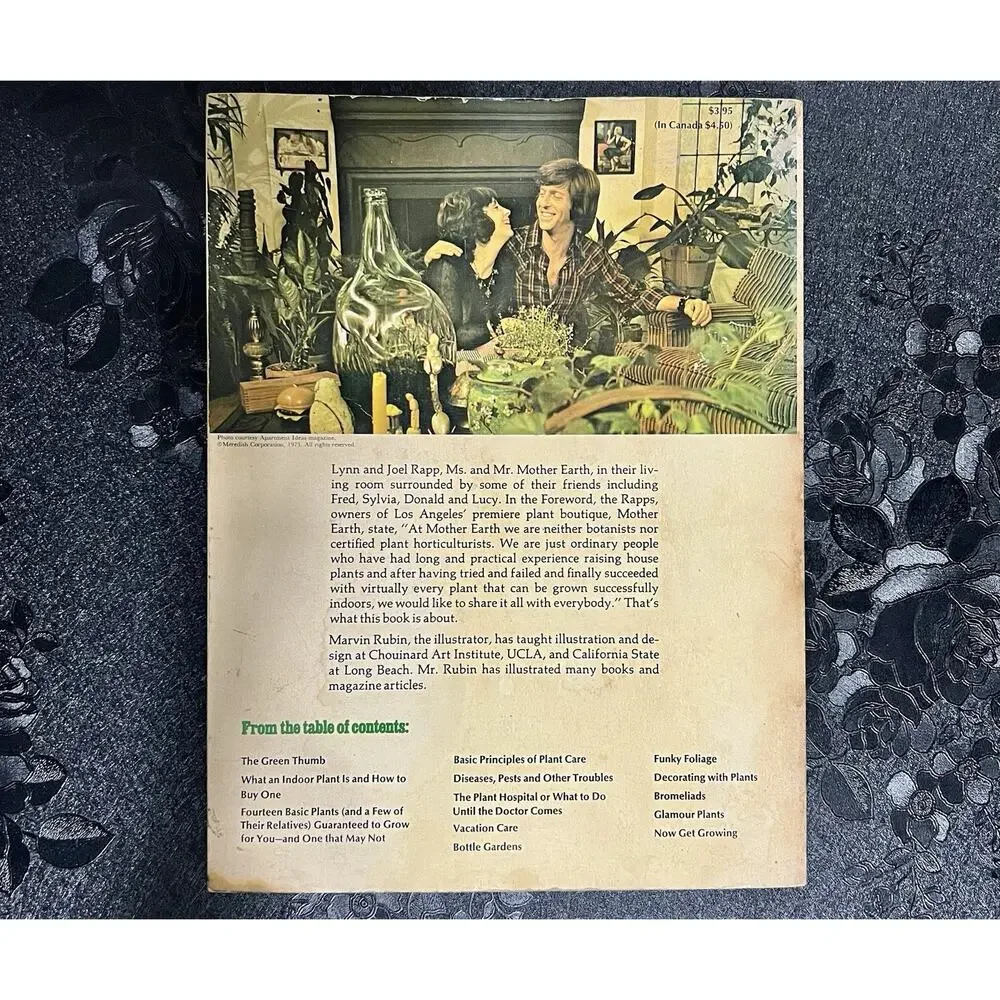 Mother Earth's Hassle-Free Indoor Plant Book Lynn Rapp 1973