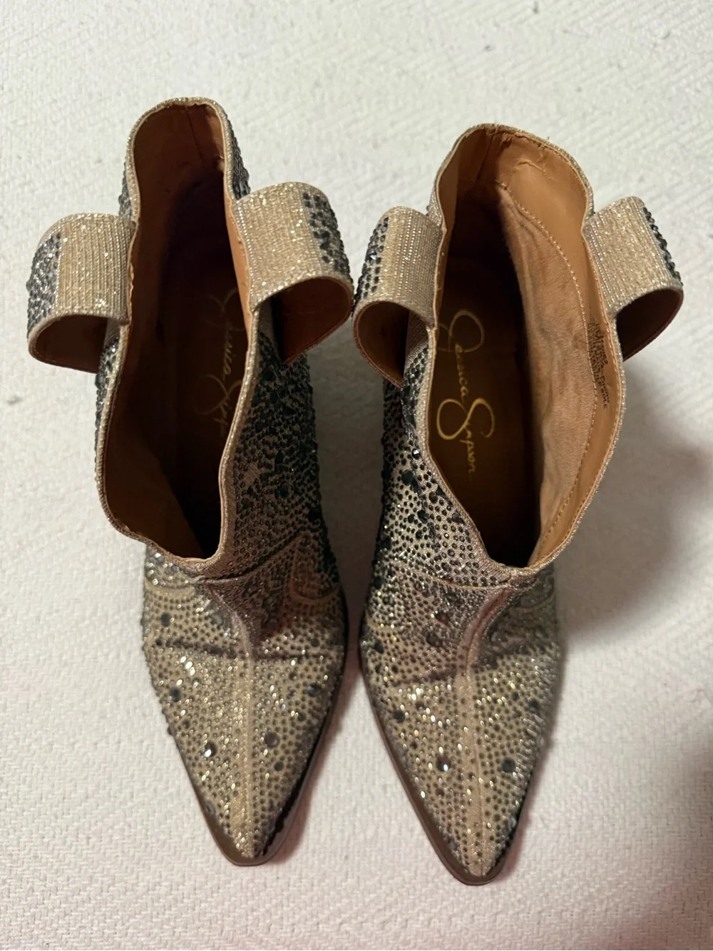 Jessica Simpson tan western