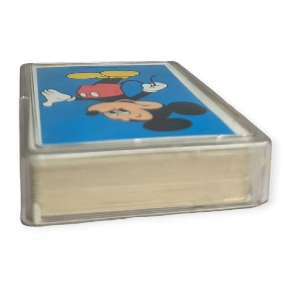 Vintage Disney Mickey Mouse Card Deck with Plastic Case