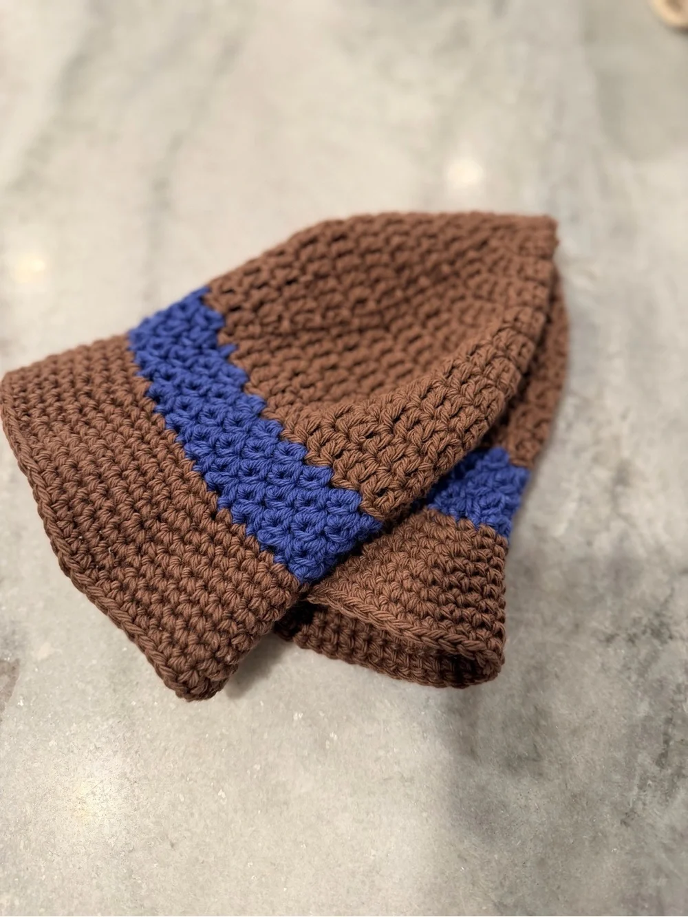 Handmade crochet bucket