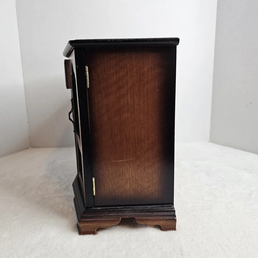 Vintage Wooden Jewelry Box Cabinet