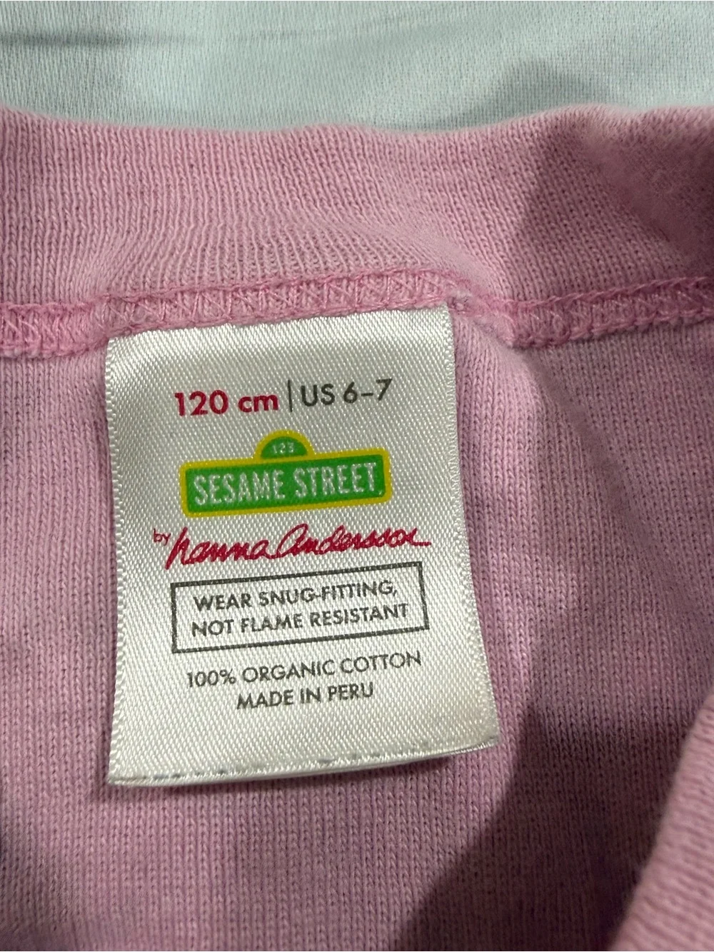 Hanna Andersson Pink and Lavender Cartoon Character Pajama Set