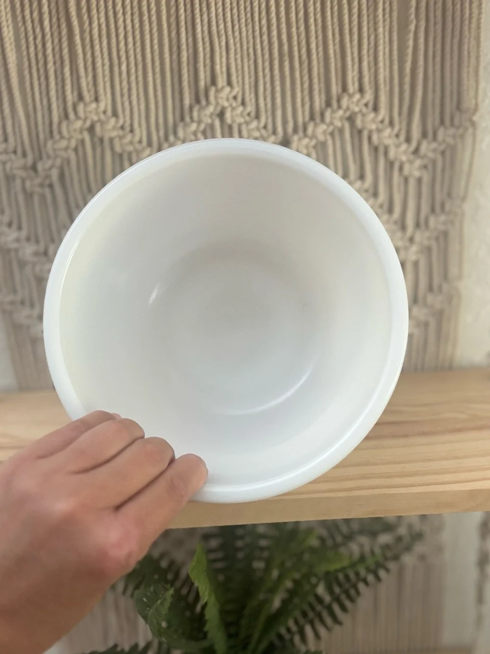 Vintage General Electric Milk Glass Mixing Bowl