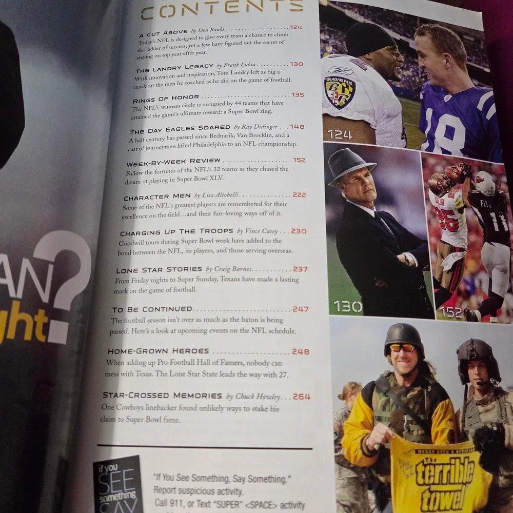 NFL Super Bowl XLV 45 Official Game Program Steelers vs Packers 2011 Holographic