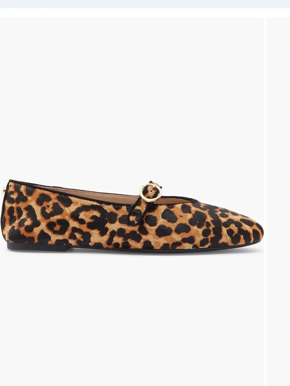Stuart Weitzman Kyra Calf hair Mary Jane Flat - Brown/Black