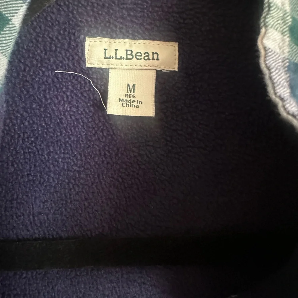 L.L. Bean bean plaid