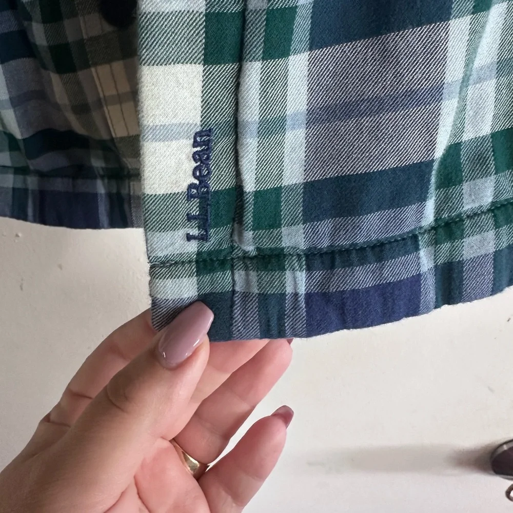 L.L. Bean bean plaid