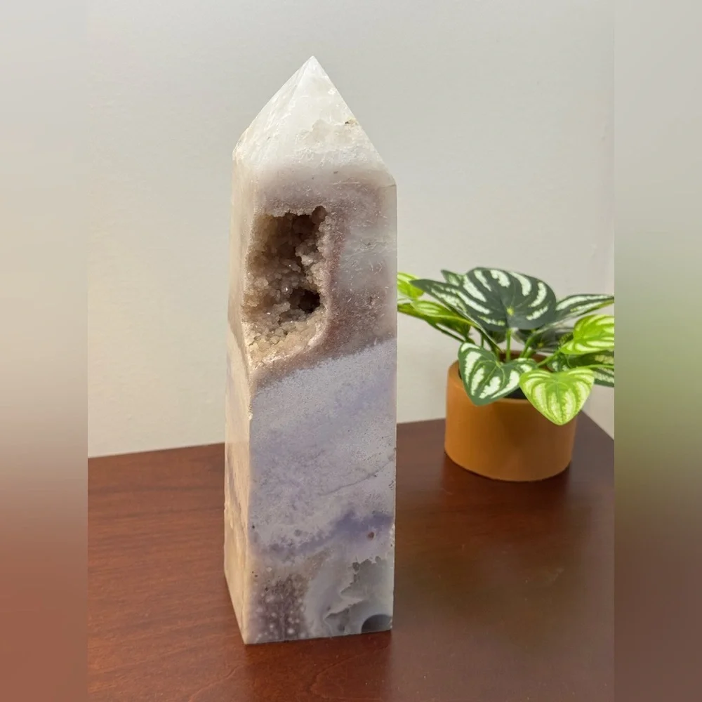 4lb Huge Pink Amethyst Crystal Druzy Tower