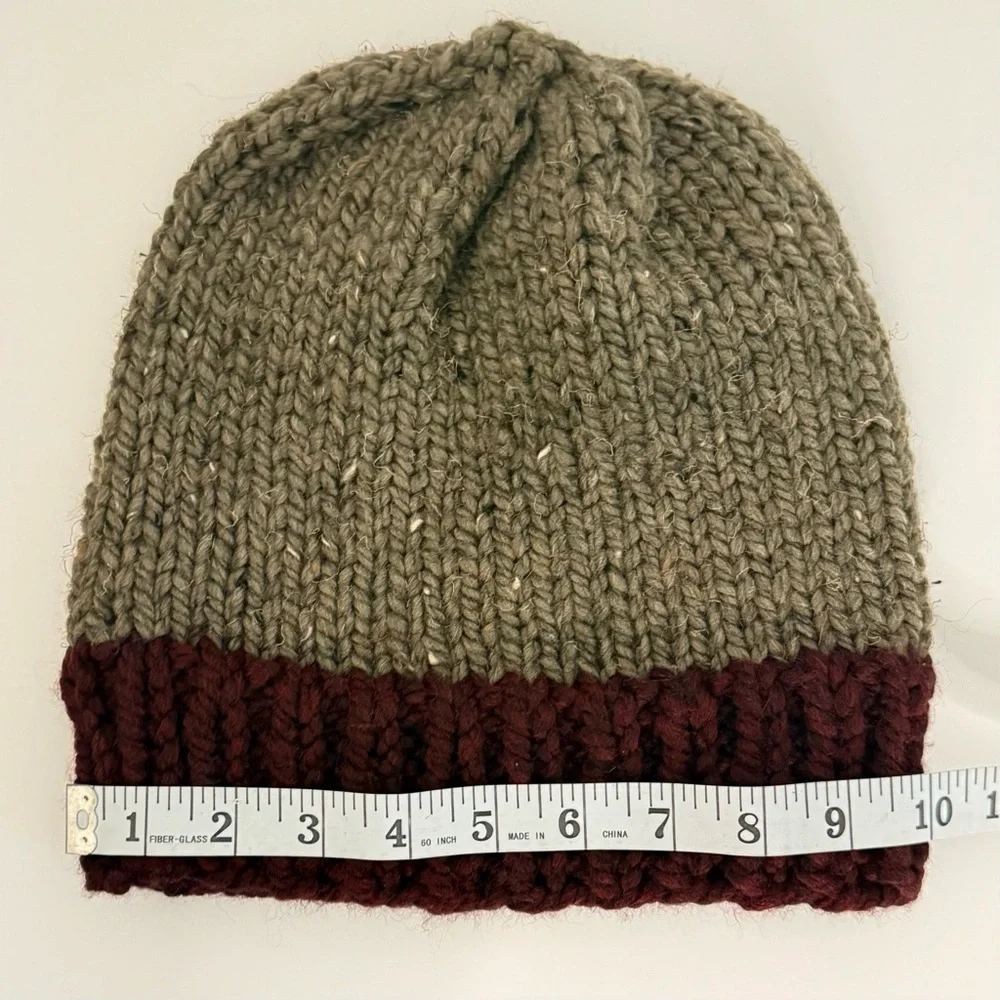 Handmade knit beanie