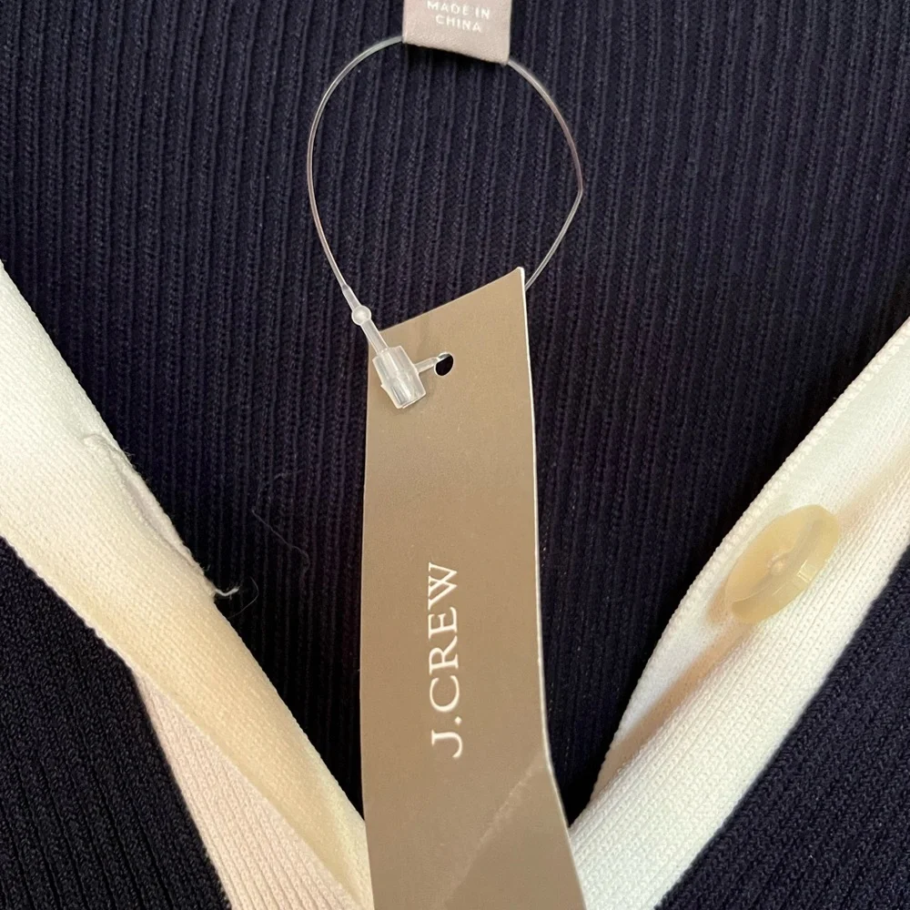 J. Crew navy ribbed