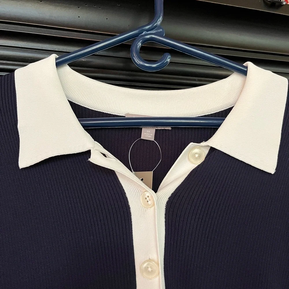 J. Crew navy ribbed