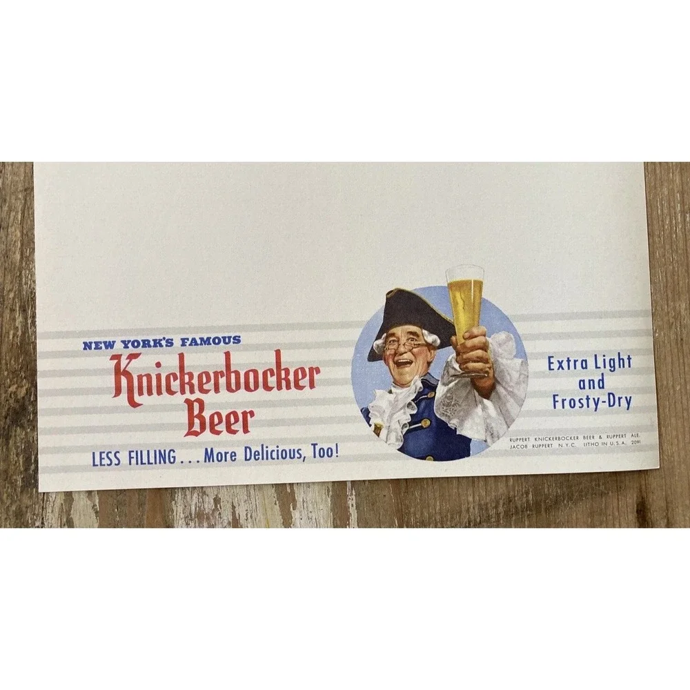 Knickerbocker Beer lot blank
