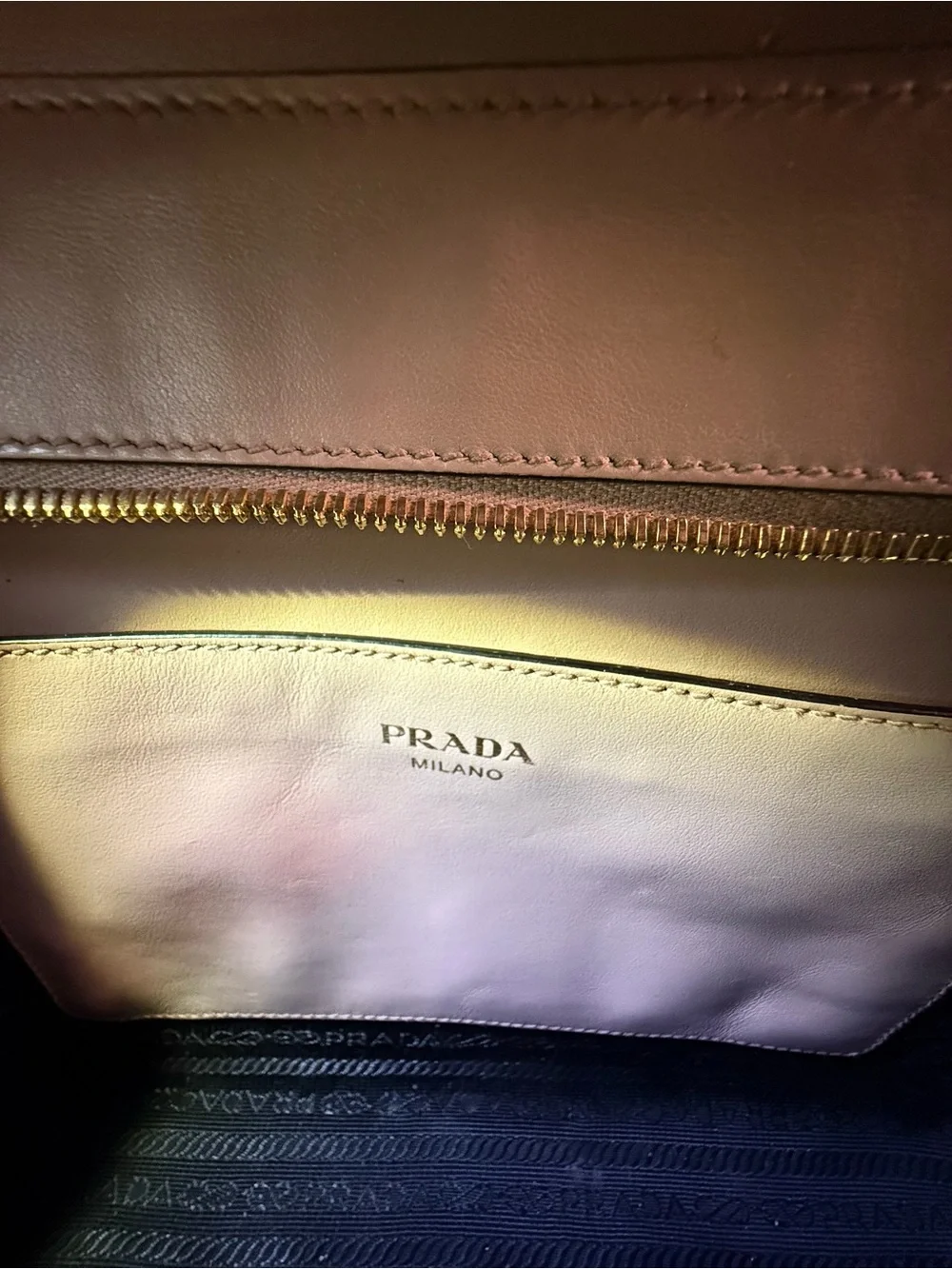 Prada compact satchel