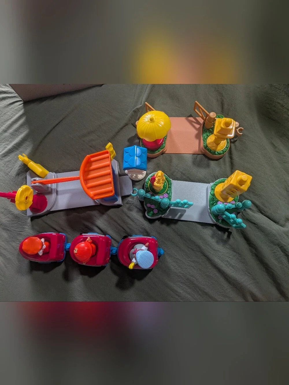 2001 Fisher-Price Little People - Fun Sounds Train - Parts Of Set