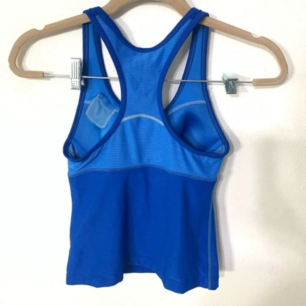 NIKE racerback tank top womens deep blue dri fit tank top xsmall