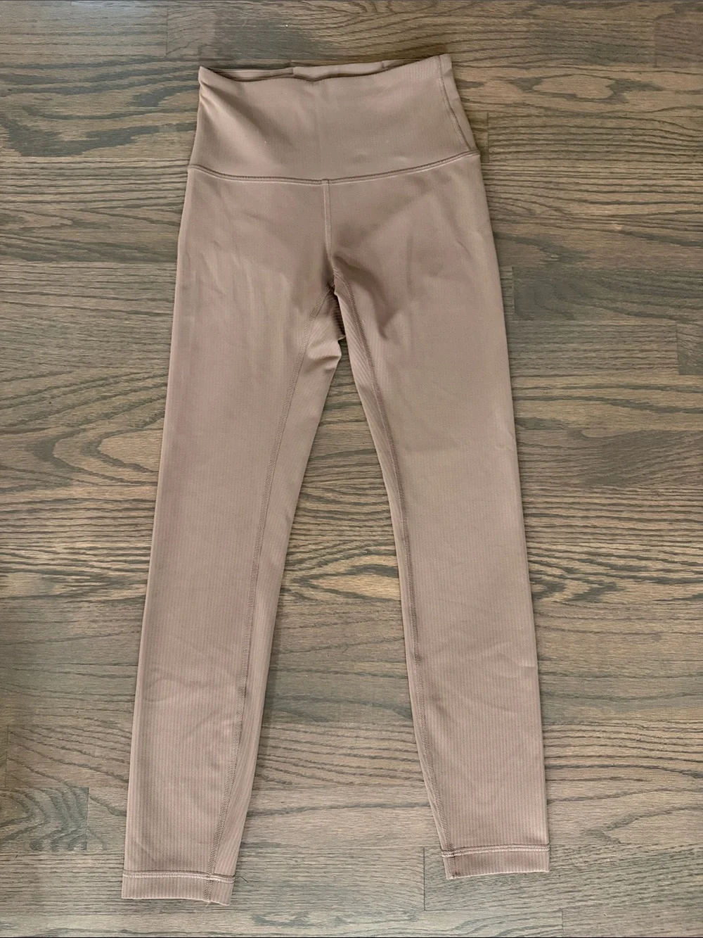 lululemon athletica Kids Ribbed High-Waist Leggings in Taupe