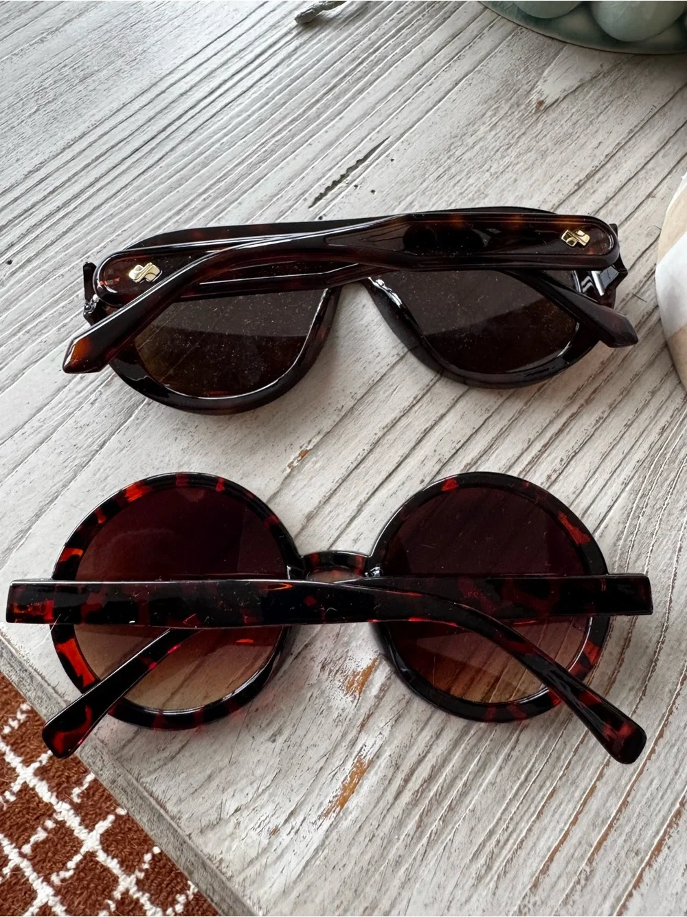 Bundle 2 Sunglasses Tortoise Round + Brown Aviator