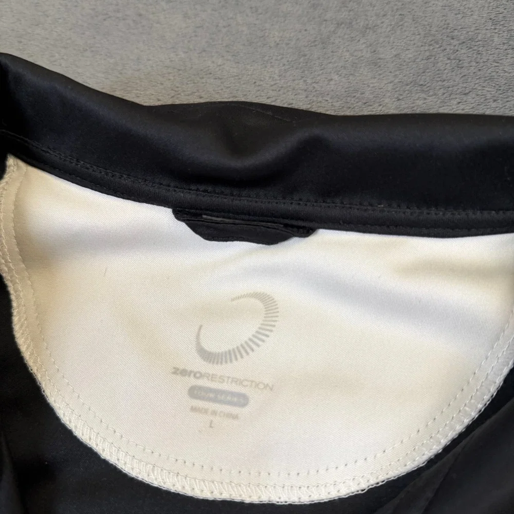 Zero Restriction Tour Series Vest Mens Large White Quarter Zip Golf Performance