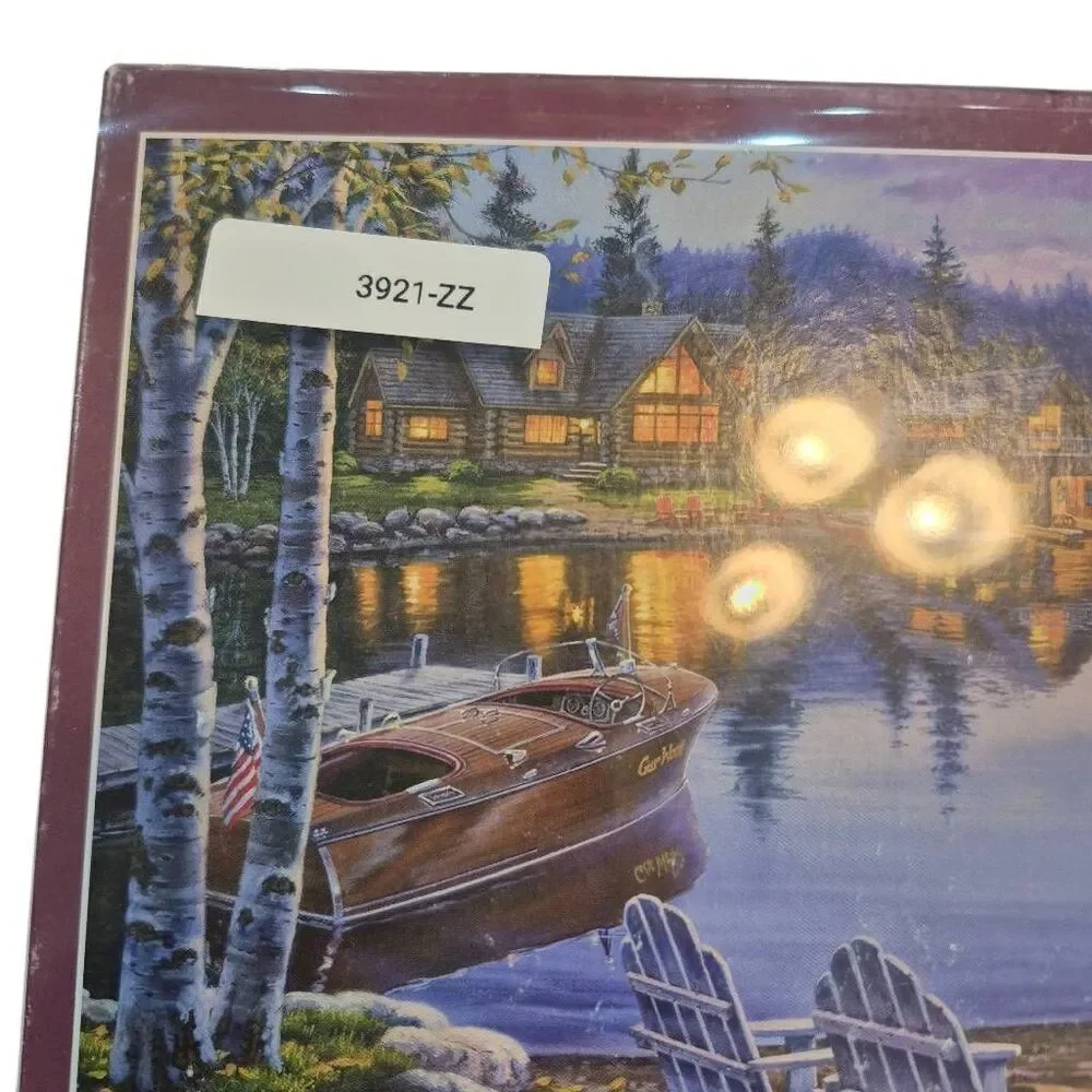 Buffalo Games Darrell Bush Lake Reflection 1000 pc Jigsaw Puzzle USED