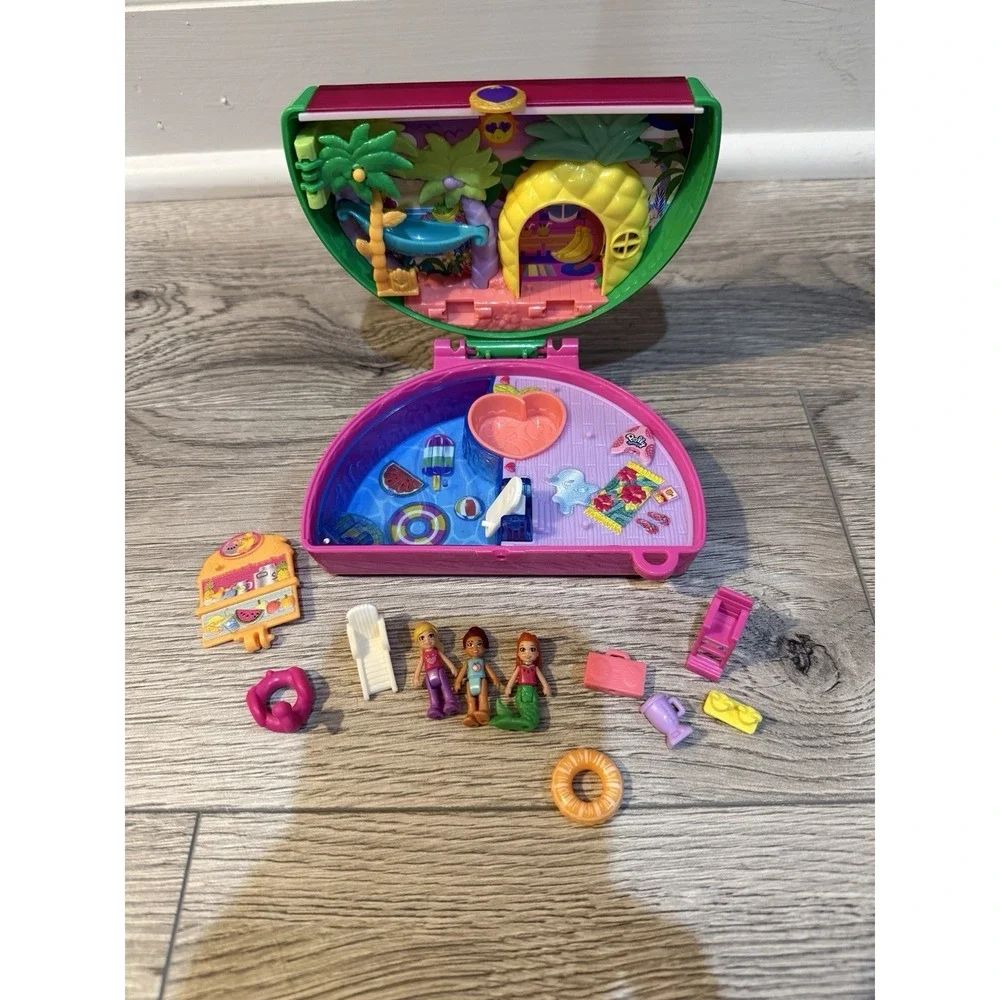 Polly Pocket Compact Playsets Lot Of 5 No Dolls