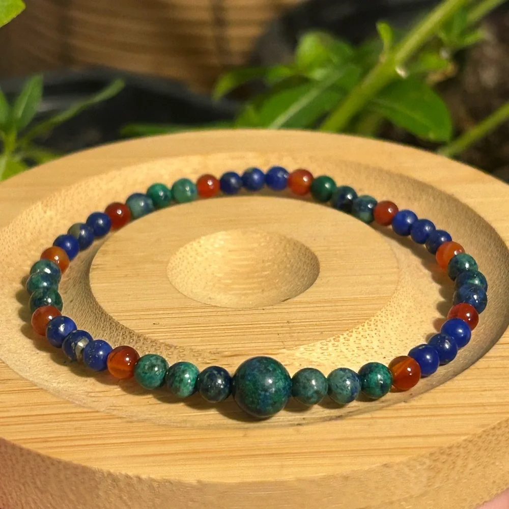 Handmade chrysocolla lapis