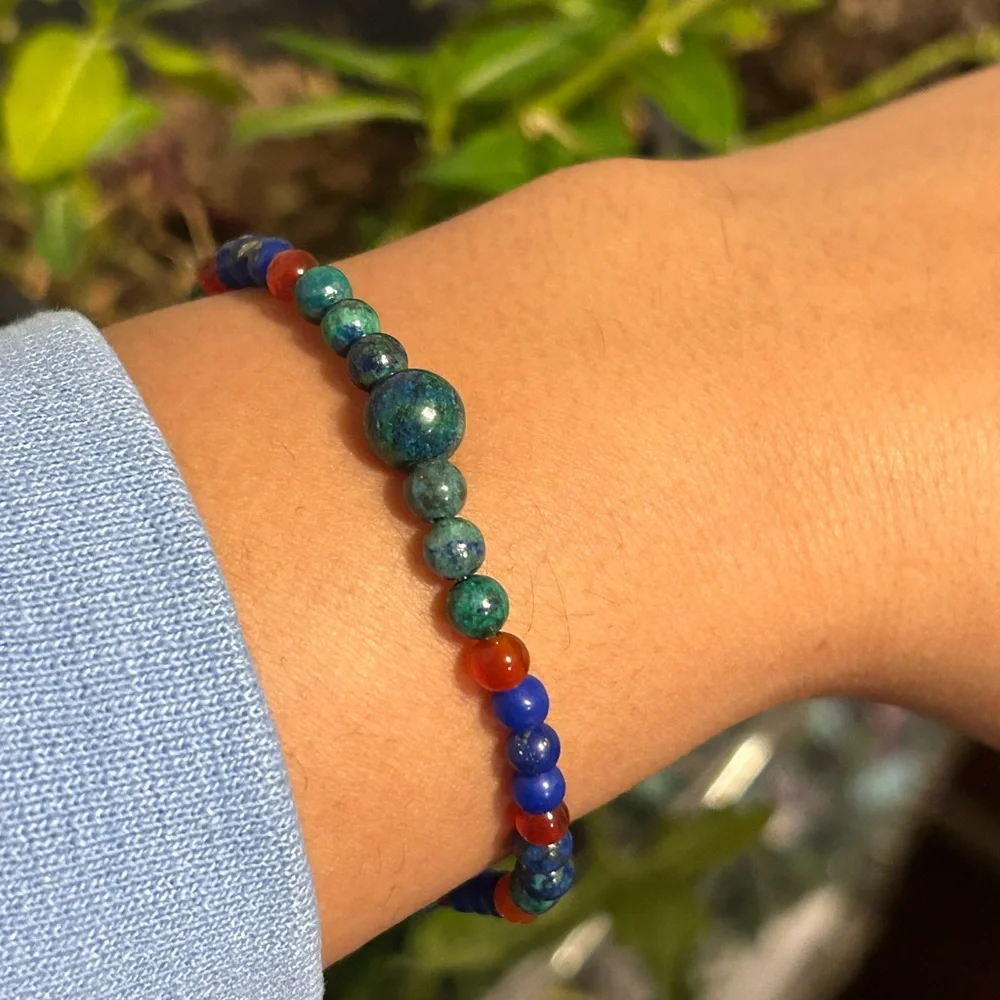 Handmade chrysocolla lapis