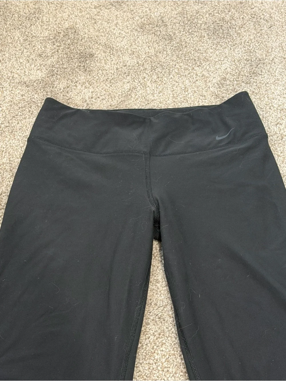 Nike Dri-FIT Women's Black Pull-On Straight Leg Pants Stretch Size M