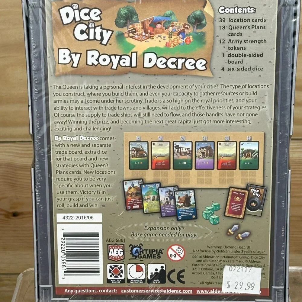 Dice City by Royal Decree expansion