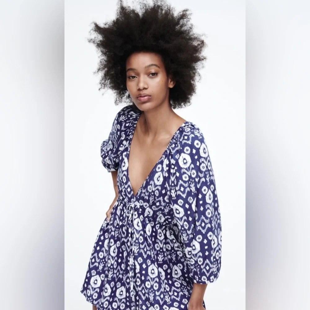 Zara plunging neck