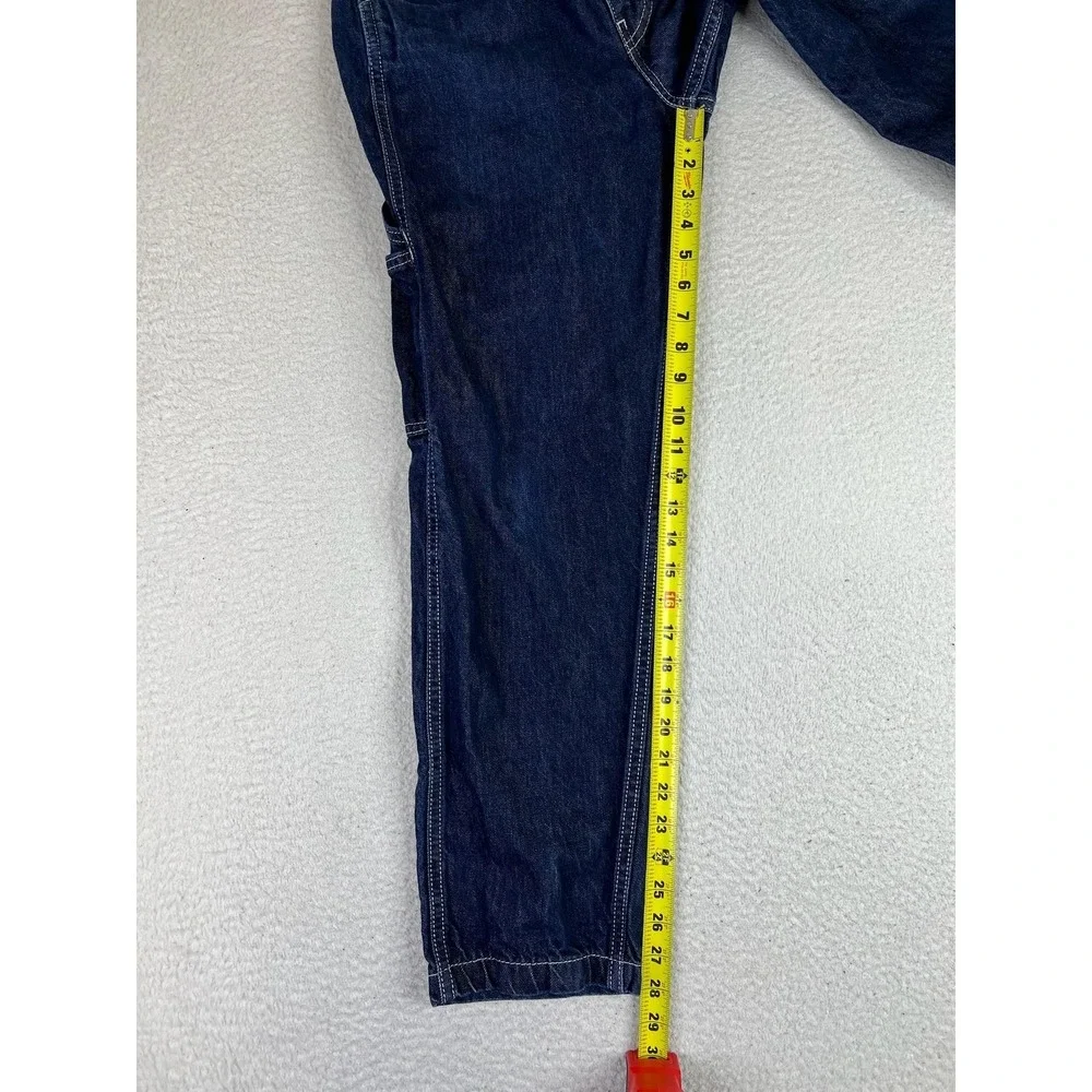 Levis Jeans Mens 30x30 Blue Relaxed Tapered Carpenter Utility Zip Fly Denim