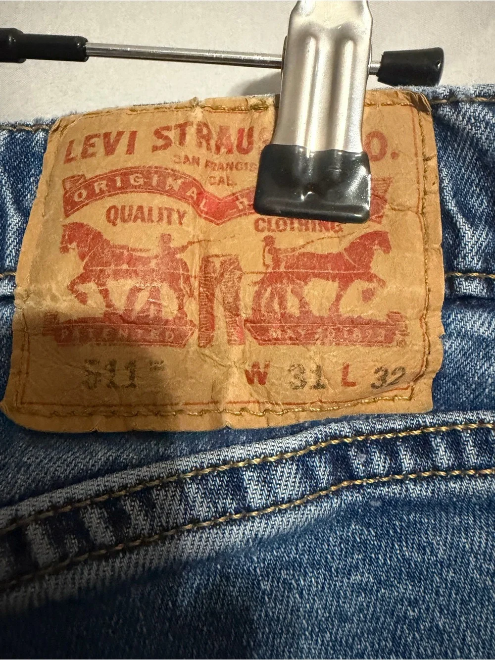 Levis slim denim