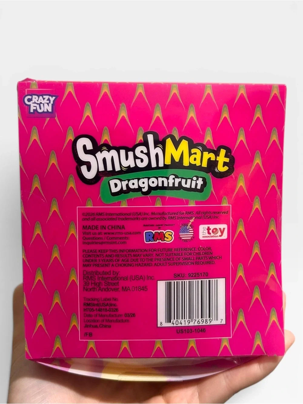 RMS Crazy Fun SmushMart Dragonfruit Squishy Squeeze Toy Fidget Sensory New
