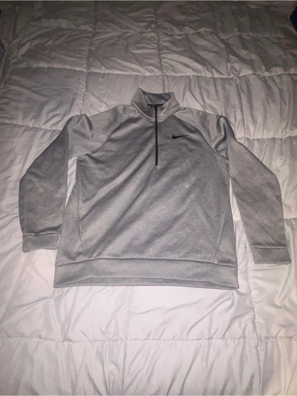 Nike Gray Half-Zip Training Pullover