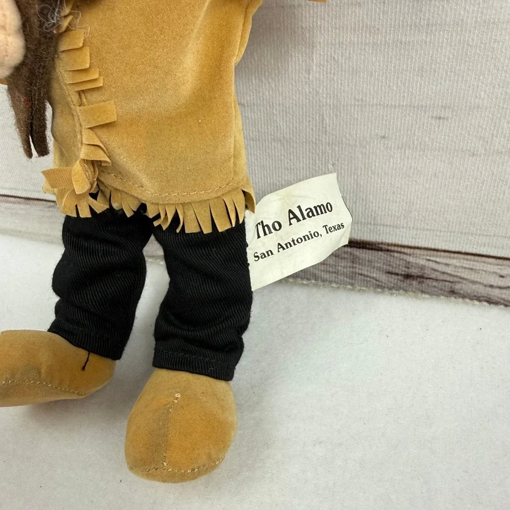 Davy Crockett Plush, Souvenir From The Alamo In San Antonio‎ TX VTG
