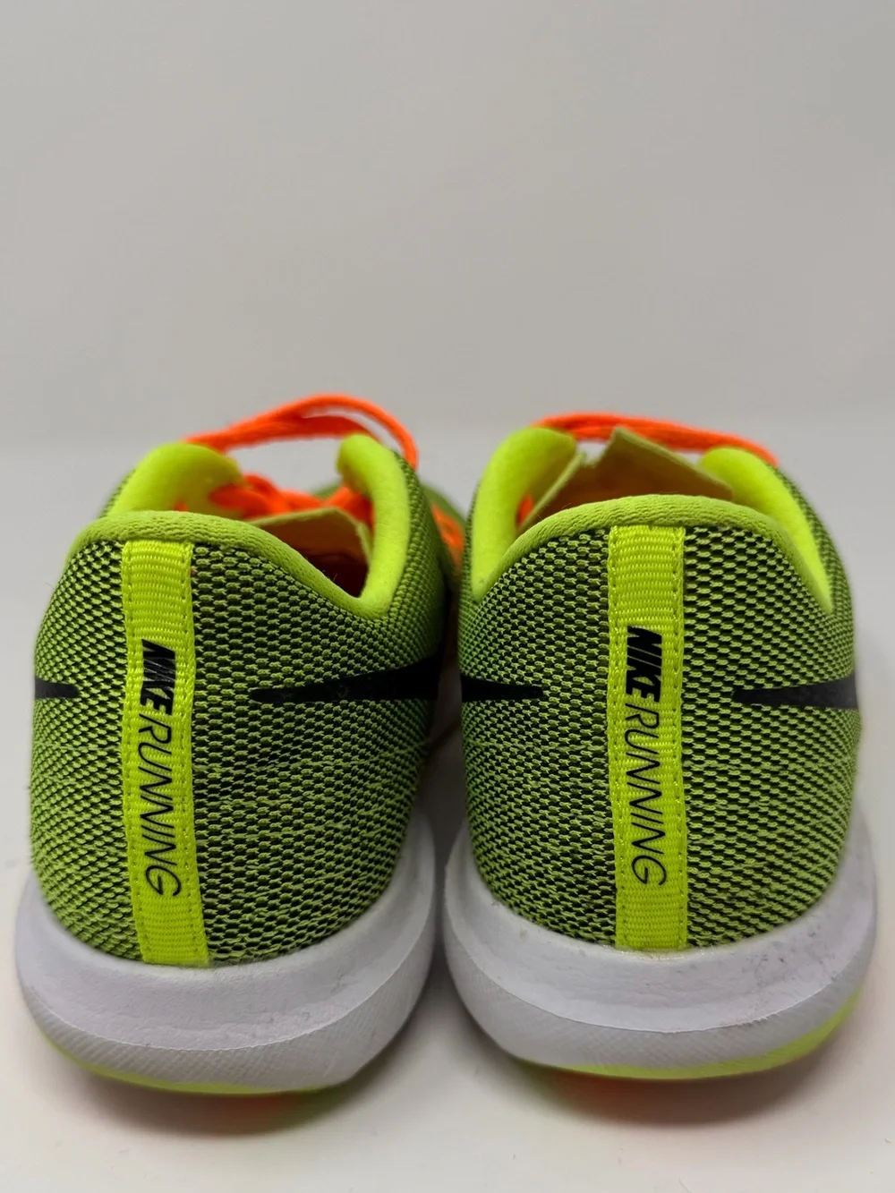 Nike Fury 2 Kids' Neon Green Athletic Sneakers with Orange Accents Sz. 4y