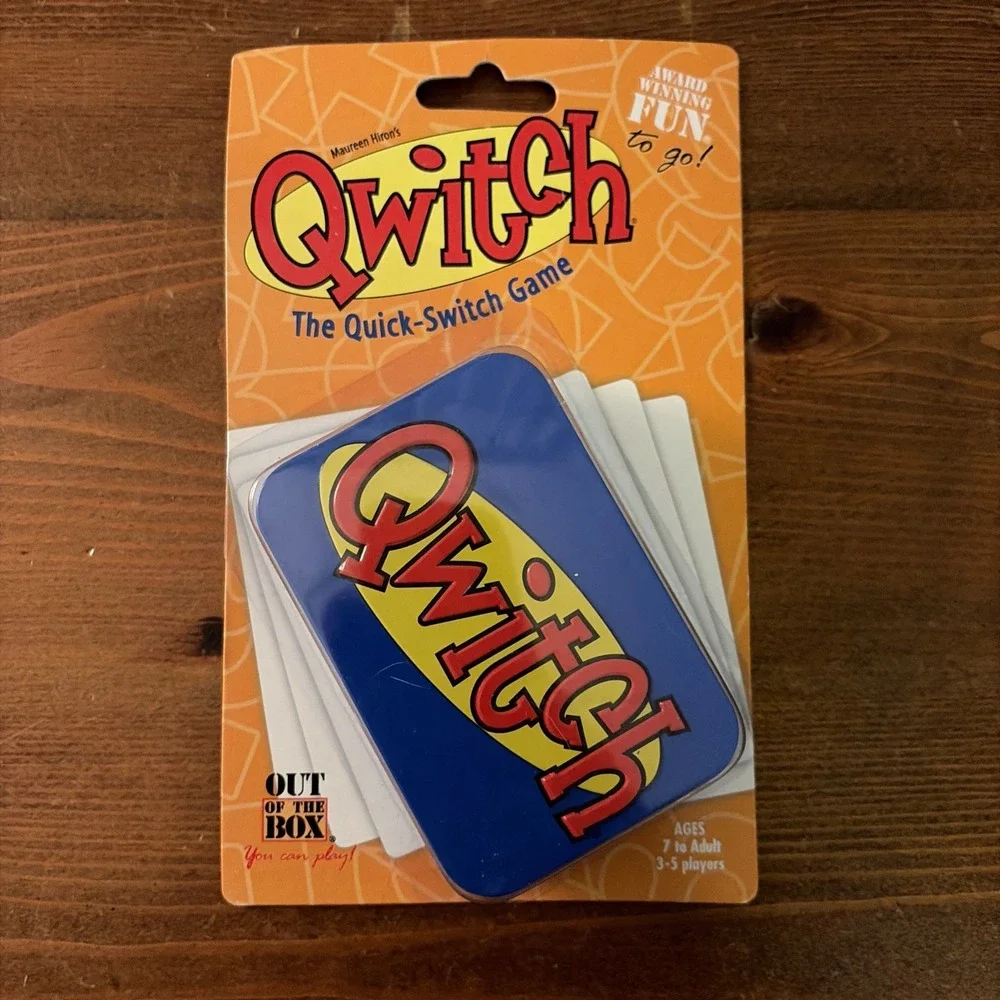 NEW SEALED QWITCH Quick Switch Game 2005 Card Game To Go Tin‎ Out Of The Box