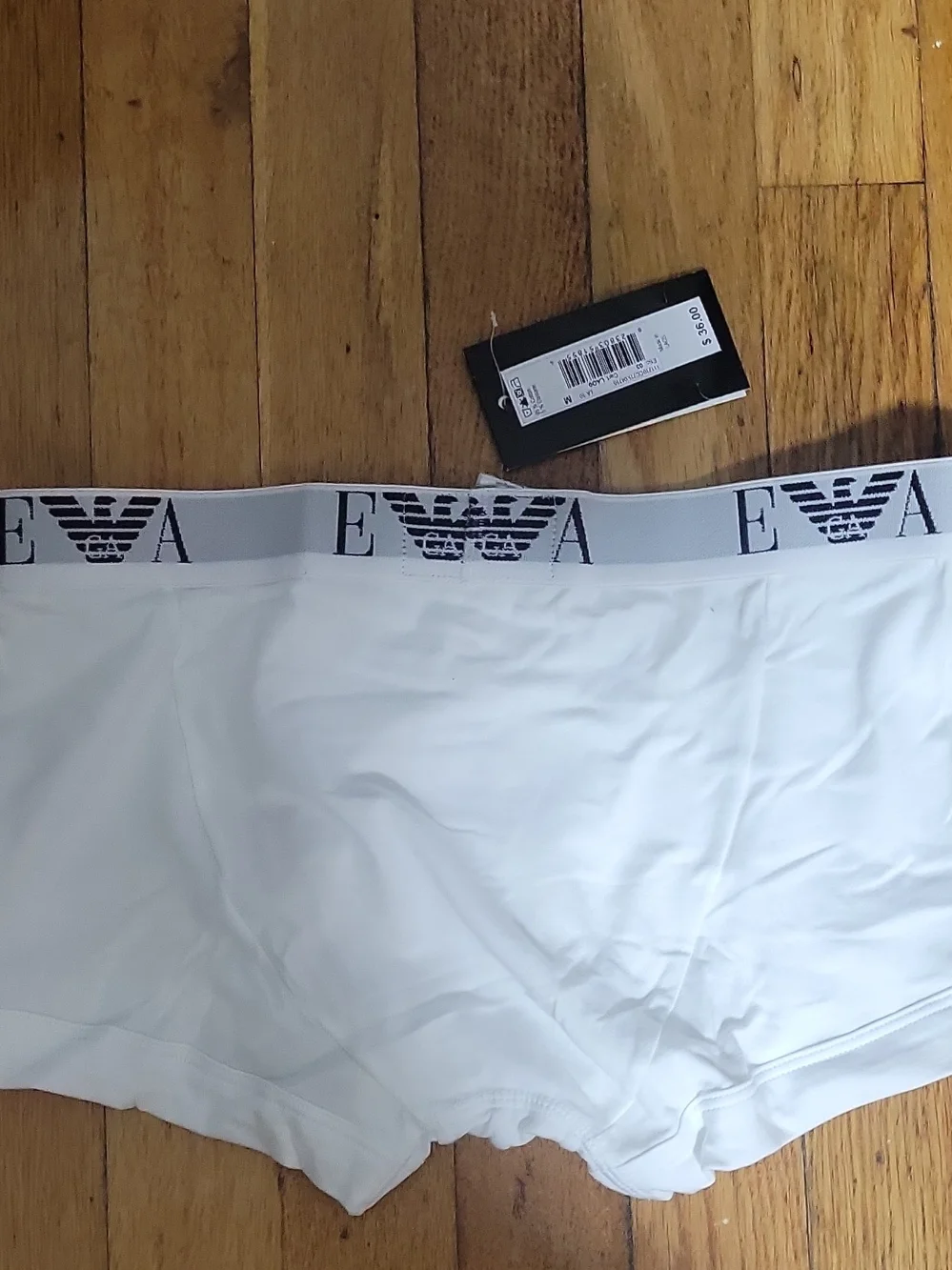Emporio Armani white boxer