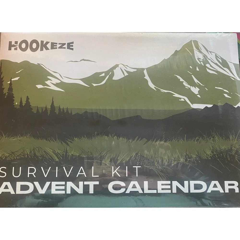 Hookeze Survival Kit Advent Calendar 24 Days Tactical Gear Emergency Tools HKZ-S