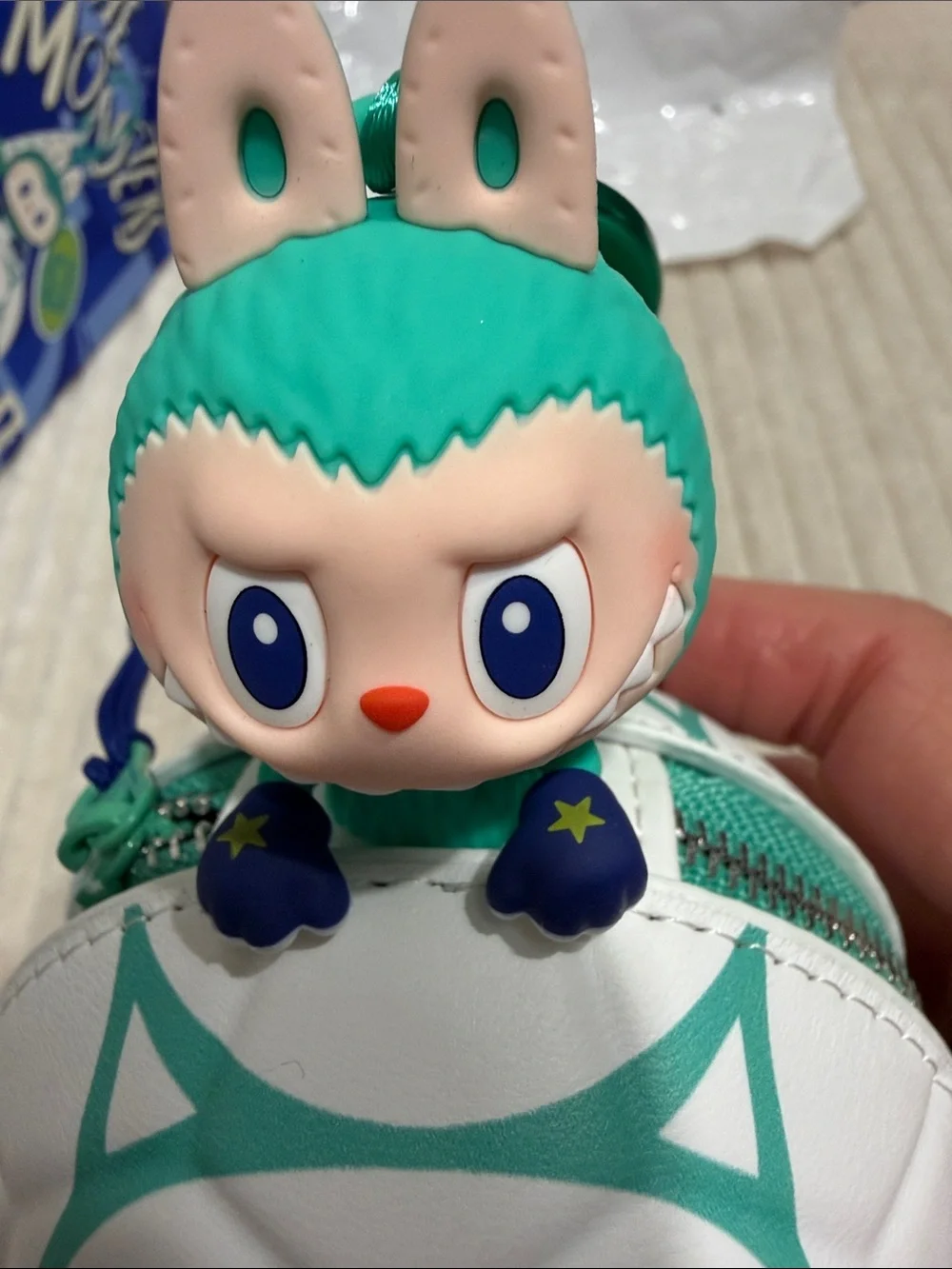 CENTER OF ATTENTION -Pop Mart THE MONSTERS × FIFA mini soccer bag. New.Verified.