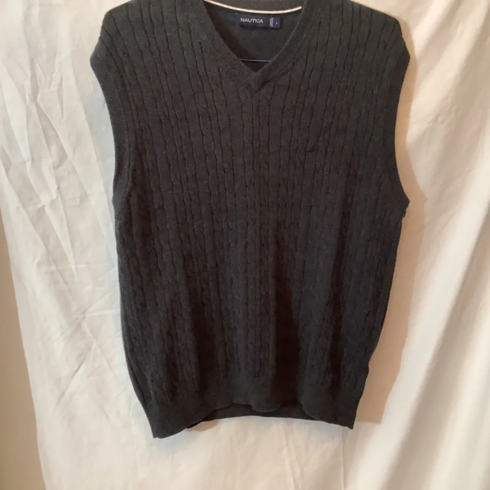 Nautica Mens Dark Gray Vest‎ ECU