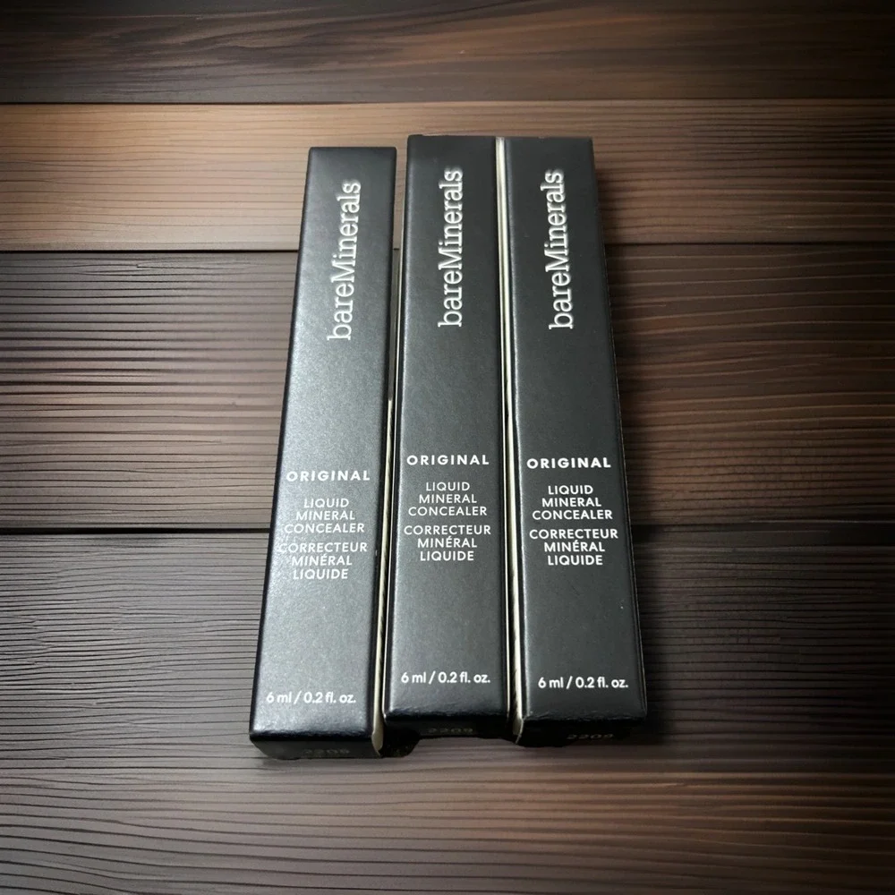 BareMinerals ~ Original Liquid Mineral Concealer Fair 1W Full Size  Lot Of THREE