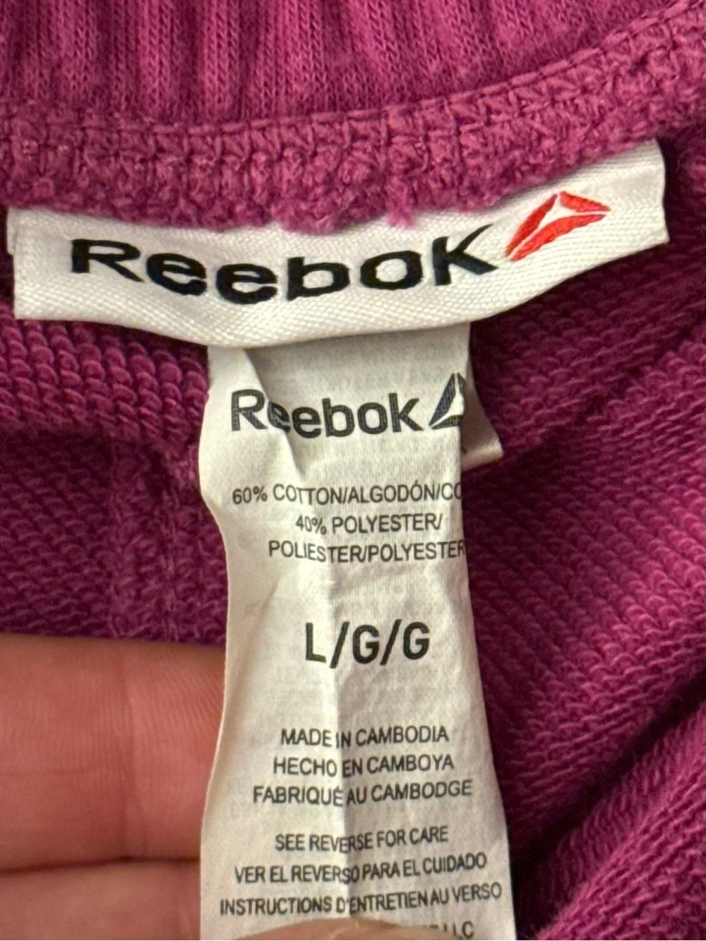 Reebok stay cozy