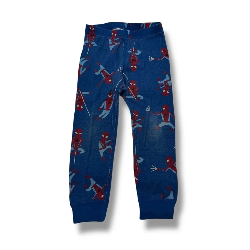 Hanna Andersson Marvel Spider-Man Organic Cotton Pajama‎ Pants Kids 3T Blue