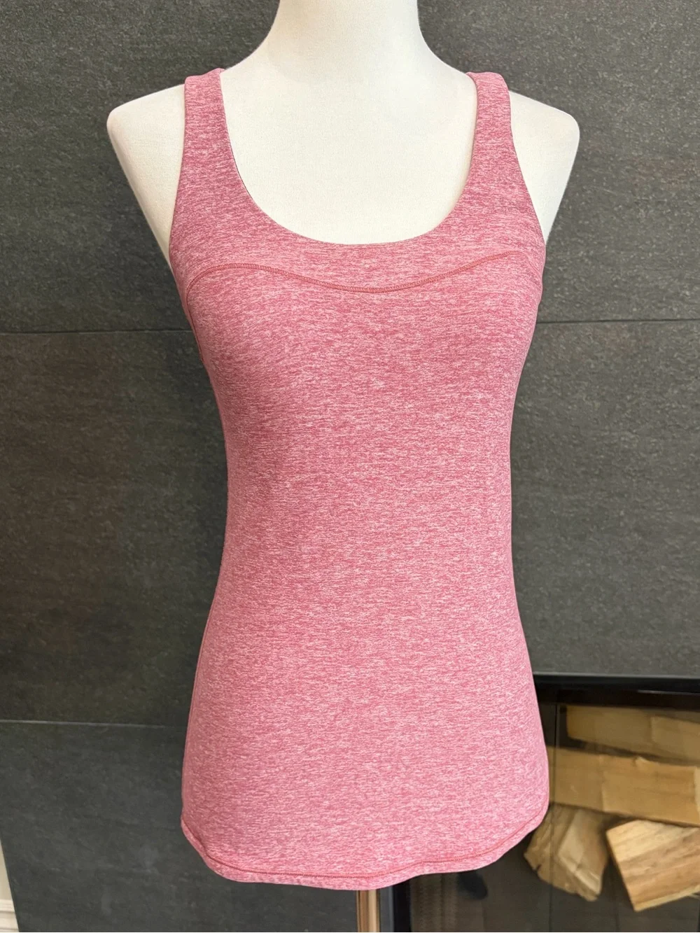 Lululemon Pink Heathered Racerback Tank