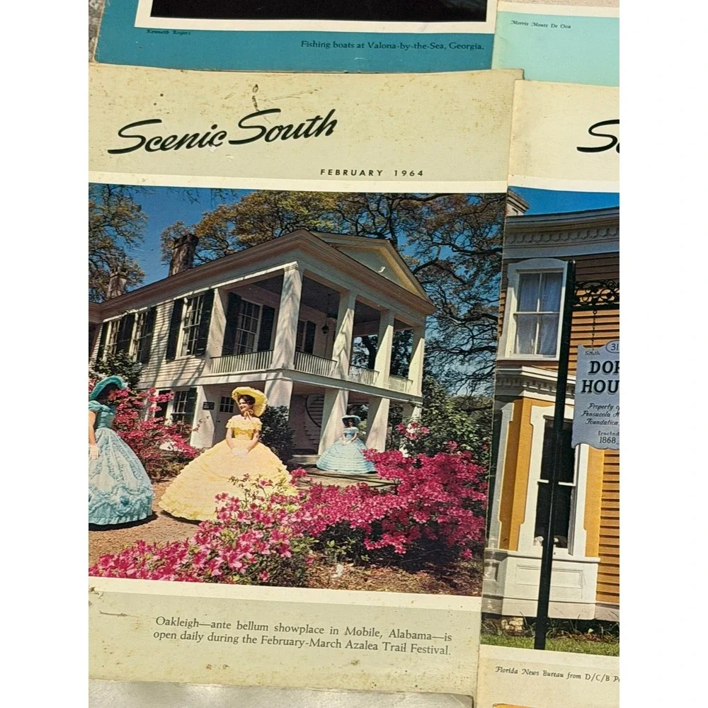 Vintage Scenic South Magazine Lot of 9 1952-1967 Southern Travel Florida Georgia