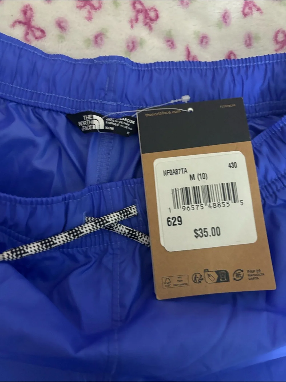 The North Face quick drawcord face